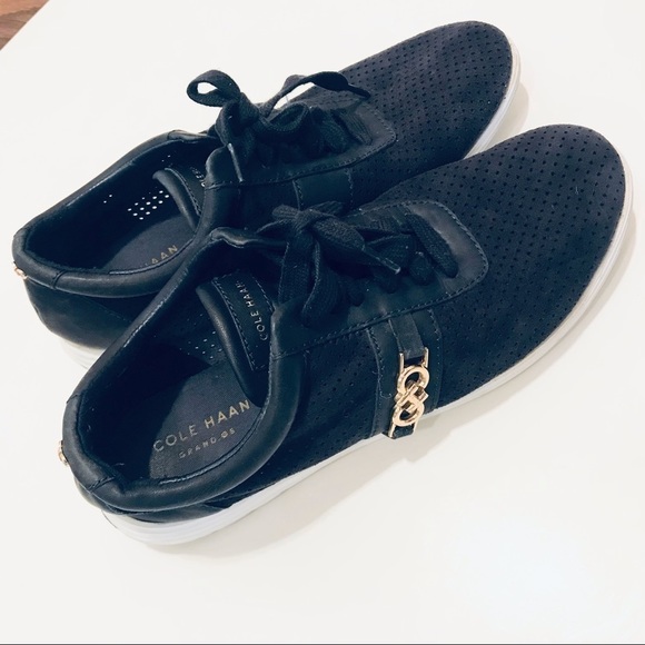 Cole Haan Bria Grand Leather Sneakers - Picture 4 of 7